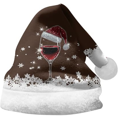 Weihnachtsmütze Nikolausmütze Erwachsene Plüsch Rand Weihnachtsfeier Rote Santa Mütze Nikolaus Warm Dicker Fellrand Modische Farbverlauf Weihnachtsmann mütze für Herren/Damen Familie Weihnachten
