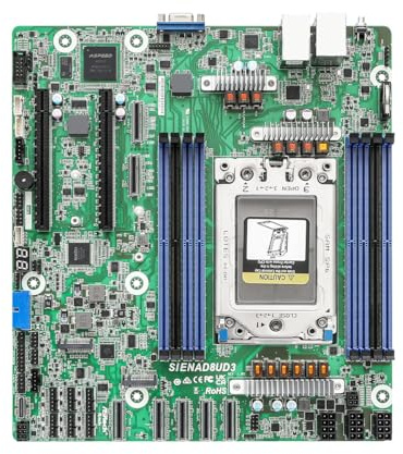 ASRock Rack Server-Motherboard SIENAD8UD3 Deep Micro-ATX Single Socket SP6 (LGA 4844), AMD EPYC™ 8004 Series
