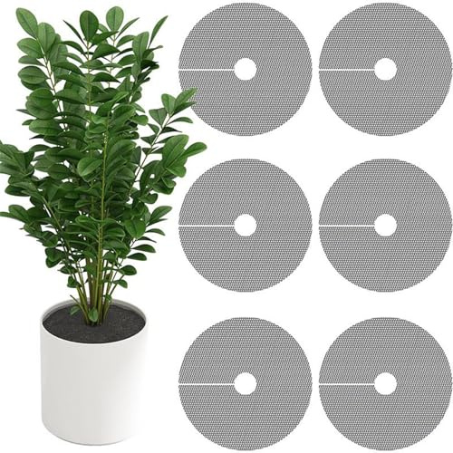 6PCS 11.8in Blumentopfgitter Zuschneidbare, Blumentopf Abdeckung, Pflanzenschutz Katze Für Den Innen- Und Außenbereich, Pflanzenschutz Für Den Garten