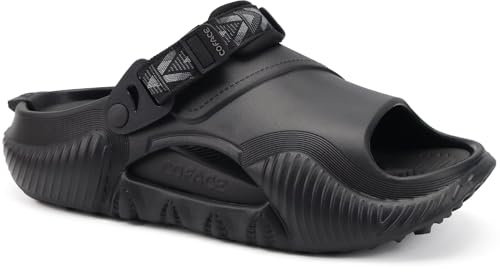 COFACE Mäns träskor casual bekväm fotbädd sandaler chic öppen storlek 40–48, svart, 44 EU
