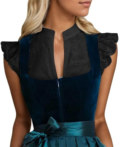 Generisch Gobelet en plastique médiéval à manches courtes blanc Oktoberfest col en V 34 54 enfants anime sweats à capuche pull cosplay costume sweat à capuche sweat-shirt 4-12, Noir , XL