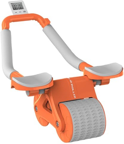 Rouleau d'exercice abdominal, rouleau abdominal | Machine d'exercice de fitness de automatique | Équipement d'entraînement au cœur des roues abdominales pour les femmes et les hommes débutants