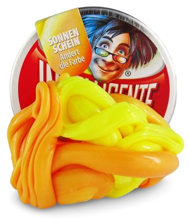 Intelligente Knete kleine Dosen (Klein Sonnenschein) BPA- und glutenfrei, Orang, Gelb