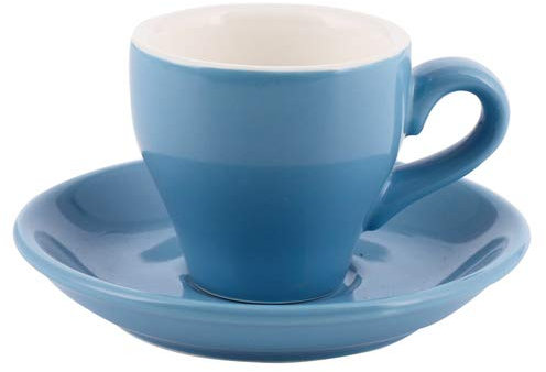 Mug Wine Set Cup Coffee Concentrate Cup Set Italian Espresso Small Cup Color Ceramic with Plate Spoon 100Ml,A6