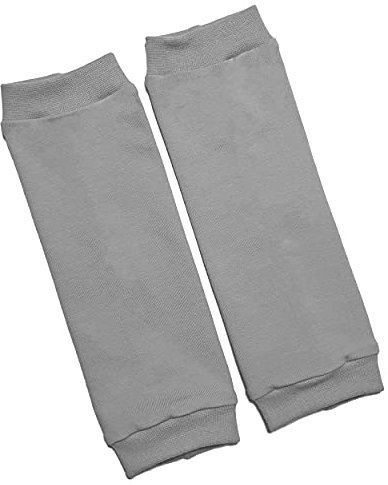 la.nunu Stulpen - Einfarbig Grau 0-23 Monate - Kinderstulpen aus Baumwolle - Handarbeit - Jungen Mädchen Unifarben Baby Kinder Beinstulpen Babystulpen