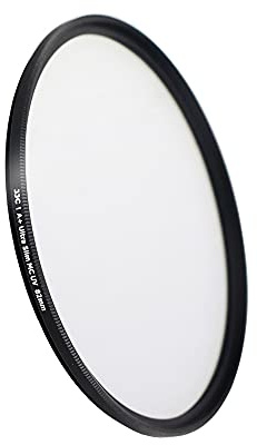 JJC 82mm UV Filter Ultra-dünn Mehrfach Beschichtet für Kamera Objektiv | Optisches Glas, 99,5% Lichttransmission, 12-Schicht-Vergütung, 0,7mm Glas, 3mm Fassung, inkl. Filteretui