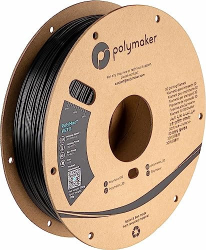 Polymaker PolyMax Tough PETG Schwarz - 1.75mm - 750g