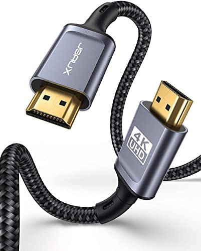 JSAUX 4K HDMI Cable 1M, Ultra High Speed 18Gbps HDMI 2.0 Cable Lead Support 4K@60Hz HDR, HDCP 2.2, 2160P, HD 1080P, Ethernet, 3D, ARC Compatible with Fire TV, Apple TV, PlayStation PS4 PS3 PC - Grey