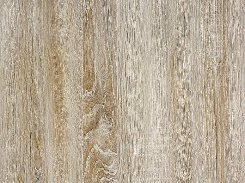 Klebefolie Möbel 90x50cm | Möbelfolie selbstklebend in Holzoptik | Folie für Möbel zur schnellen Renovierung von Türen, Schränken und Regalen | Möbelfolie dekorativ und pflegeleicht | Eiche Beige