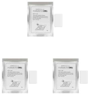 Puzzle-Kleber mit Applikator, transparent, für Kunstwerke, 3 Stück