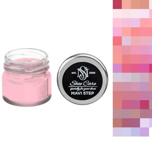 Mavi Step EPN07 Cremefarbe für Wildleder und Nubuk, Pink Dye Cream – Erstellen Sie individuelle Farbabstimmung