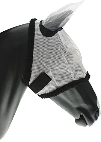 Maschera antimosche PVC in nylon con copriorecchie e chiusura tessuto a strappo Full