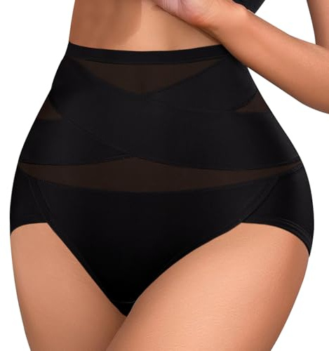 ZENGSING Bauchweg Unterhose Damen, Hohe Taille Unterwäsche Bauchkontrolle Miederslip, Shapewear Bauch Weg Miederhose (DE/NL/SE/PL, Alphanumerisch, XXL, Regular, Regular, Black)