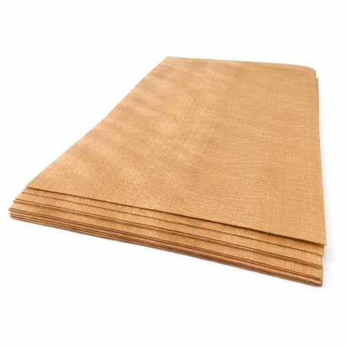 Echtholz Furnier Set – 4–5 Furnier Holzfurniere, Ideal für Modellbau, Ausbesserungsarbeiten, Intarsien, DIY, Restauration, Intarsien, Schmuck & Bastelprojekte (Buche)