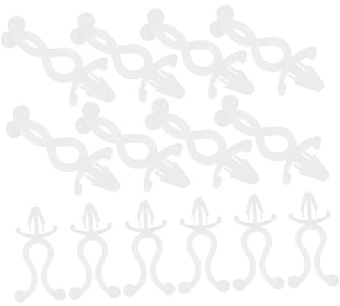 KOMBIUDA 100pezzi Clip Per in Materiale Buona Qualità Piccole Clip Per Gestione Dei Morsetti Leggeri e Facili Installare e