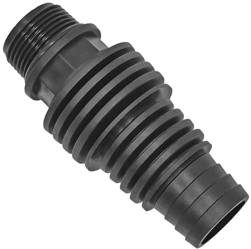 MegaHaustechnik Stufen-Schlauchtülle außen 40 32 25 x 3/4“ AG, Kunststoff | Trinkwasser geeignet, Universal 3 Größen Tülle-Außendurchmesser 40mm 32mm 25mm, Außengewinde 3/4 Zoll, Anschluß Stück Adapter