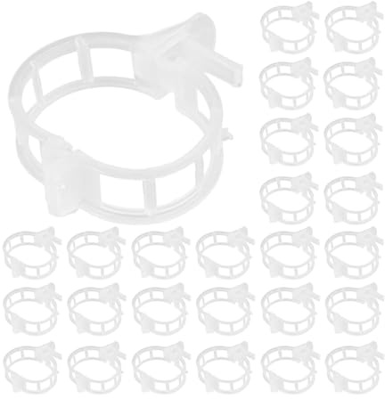 Levemolo Clip da Giardino in Plastica Trasparente per Steli di Vite 400 Pezzi Riutilizzabili per Supporto Pomodori e Piante Rampicanti Resistente a Raggi UV e Pioggia per Orto e