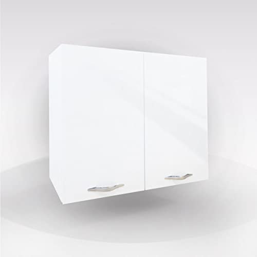 My Brand Germanvox Cucina Componibile, base, pensile, mobile lavello e incasso forno e piano cottura, colapiatti Bianco lucido (COLAPIATTI 2 ANTE 90 CM)