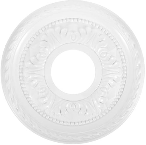 Angoily Pu Ceiling Medallion - Decorative Chandelier Base for Home Lighting Round Ceiling Rose for Elegant D Cor in Living Room Office & Commercial Spaces