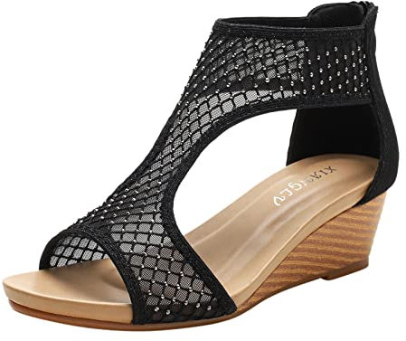 TYUIOP Sandali Argento Sandali Da Trekking Donna Nero Pantofola Bambino Scarpe Ortopedico Espadrillas Donna Zeppa Lacci Sandali Con Zeppa Espadrillas Rosa Infradito Fucsia Infradito