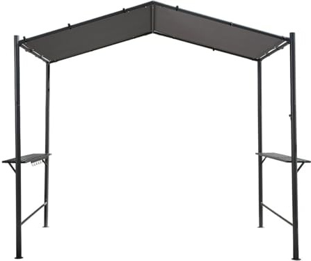 Pergola tonnelle pour Barbecue - 277 x 149 cm - Anthracite