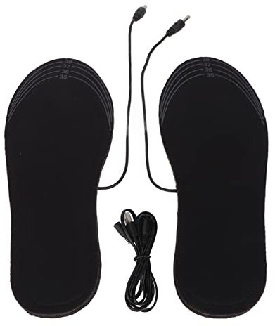 Beheizbare Sohlen, USB Aufladbar Atmungsaktiv und Schweißabsorbierend Komfortabel für Frauen Einmalige Aufladung für Langzeitwärme Größe 35‑41
