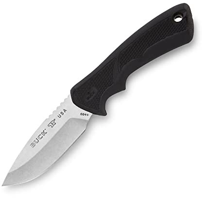 Buck 0684BKS 281008 Jagdmesser BUCKLITE MAX II SMALL | Klingenlänge: 8,3 cm | Dynaflex-Gummigriff, Stahl, mehrfarbig
