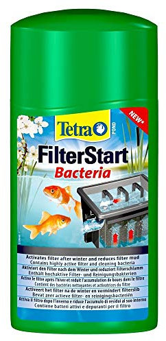 Tetra Pond FilterStart – Miscela Altamente Attiva di batteri filtranti e depuratori, prolunga Gli intervalli di Pulizia del Filtro del laghetto, 1 L