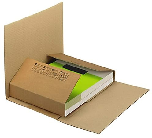 Caja para embalar libro medidas 300x240x60 mm espesor carton 3 mm (5 Unidades)