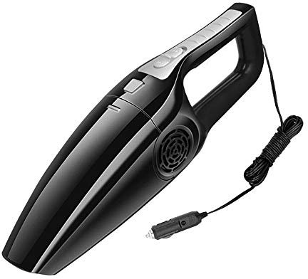 Aspirateur Voiture Aspirateur de voiture 120W 3600M Aspirateur haute Aspirateur for voiture Vaceulectrique Dual-Usage Secuet Handheld 12V Mini Aspirateur de voiture (Color : Black)