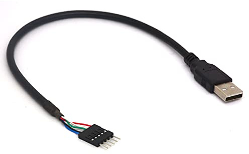 Tomost 5 Pin Scheda Madre Intestazione a USB A Cavo, IDC 5-Pin Maschio Spina a USB 2.0 Maschio Extender Cavo Adattatore