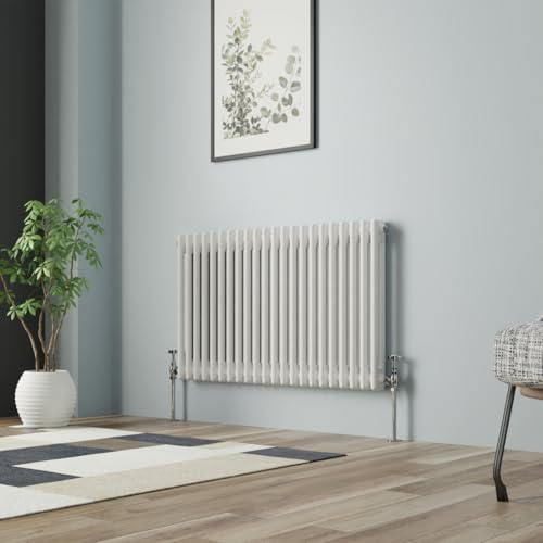 NRG Column Radiator Gloss White 600x1010mm Double Cast Iron Rads