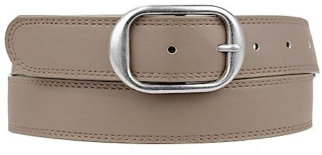 Zakatte • Damen schlichter Gürtel aus Kunstleder Damengürtel Taillengürtel Hüftgürtel BS066 (Taupe, 90 cm)