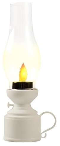Lámpara de queroseno LED vintage, lámpara de petróleo LED vintage | Lámpara de mesa eléctrica - Lámpara de noche eléctrica para decoración de mesa, lámpara de aceite decorativa, luz de noche
