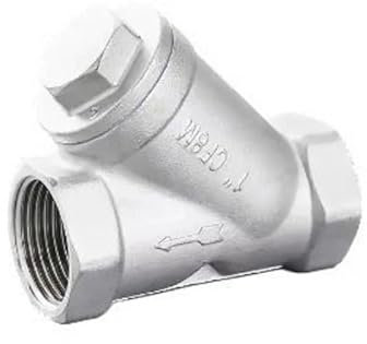 REIUAFWYGV 1pc 1/2 3/4 1 1-1/4 1-1/2 Female Inline Y Mesh Strainer Threads Filter 304 Stainless Steel Filter Valve(DN32)