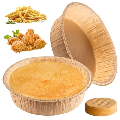 Generic 10 teglie usa e getta in carta da forno da 15,2 x 15,2 cm, resistenti al calore, adatte al congelatore, abbronzanti, perfette per la cottura quotidiana casual