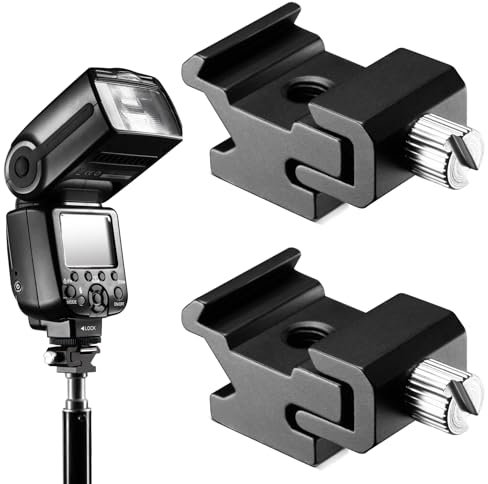 Adaptateur de Montage pour Griffe Froide,Support de Chaussure Froide avec Filetage 1/4,Adaptateur Griffe Camera,Support à Griffe en Métal,Adaptateur Support Griffe Flash,Cold Shoe Mount Adaptateur