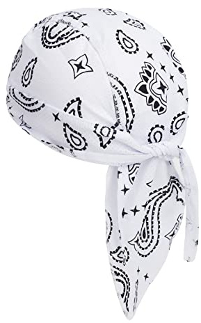 Kopftuch für Herren Damen Bandana Cap Hut Sport Kopfbedeckung Piratenmütze Hip Hop Cap Stirnband Bikertuch Atmungsaktive Baumwolle Fahrradmütze Radsport Motorrad Mütze Hat