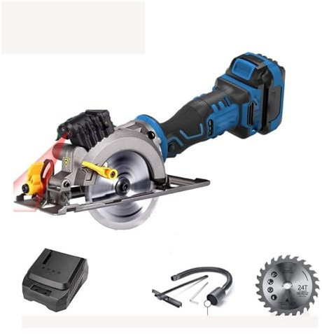 Sega circolare elettrica senza fili da 20 V, con funzione e lama per sega per legno, design mini portatile per taglio di precisione in vari progetti