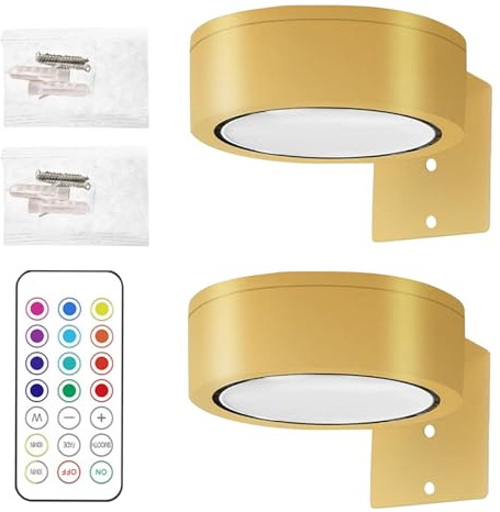 Genérico Luz Para Cuadros A Pilas Artística - Iluminación Magnética Para Pared Con Mando - Lámpara LED Con 13 Modos, Decoración Para Dormitorio Y Pasillo