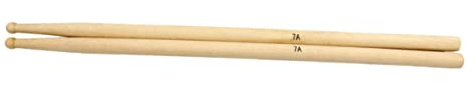 Milisten Ahornholz 7a Drumsticks für Schlagzeuger Leichter Gleichmäßig Balancierter Trommelstock mit Glatter Oberfläche Percussion Zubehör für Übung und Performance