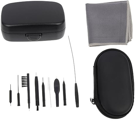 Gogogmee Kit Pulizia Apparecchi Acustici con Spazzole Magnetiche Cacciavite e Multifunzionale Portatile per Rimuovere Cerume e Pulizia Quotidiana Amplificatori Smartphone e Cuffie
