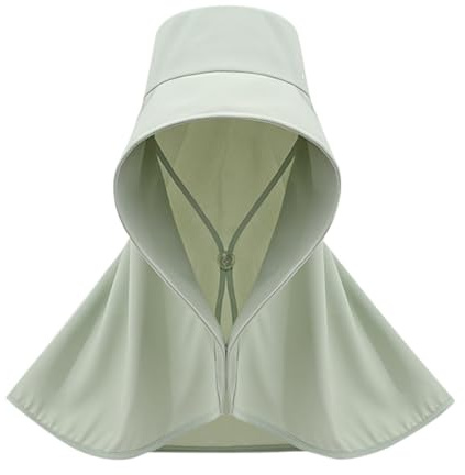 Generisch Cappello da sole estivo da donna, a tesa larga, cappello da spiaggia, traspirante, in seta di ghiaccio, morbido, per viaggi, vacanze all'aperto, Verde menta, Taglia unica