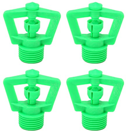 Pssopp Arroseur Rotatif à Filetage Mâle G1/2, Buse d'irrigation de Jardin en Plastique, Parfait pour Les Pelouses et Les Serres, Installation Facile 10 Pièces
