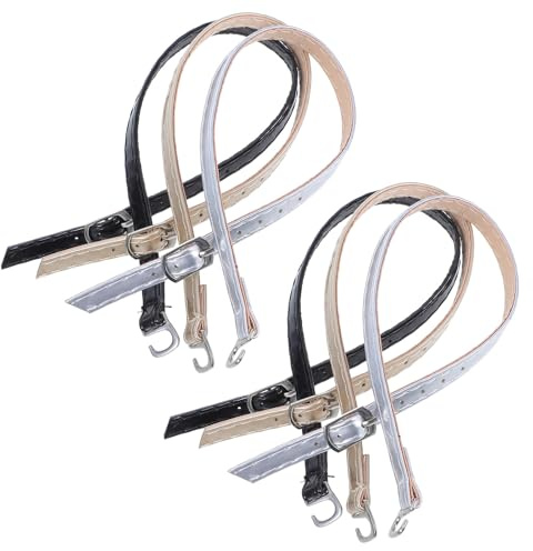 TIKODIDA Cinturini Rimovibili e Comodi 3 Paia in Pelle Pu per Scarpe Donna con Fibbia Regolabile Accessori Eleganti Adatti per Tacchi e Sandali