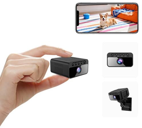 AOBOCAM Camara Espia 4K Mini WiFi, Visión Nocturna, Detección de Movimiento | Camara Espia 4K Mini WiFi, Visión Nocturna, Detección de Movimiento