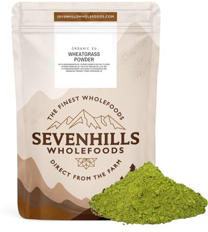 Sevenhills Wholefoods Organic Wheatgrass Powder, European (EU) 500g | Cultivated in Europe | High in Vitamin C and Iron