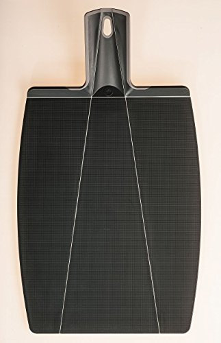 Kochblume Falt-Schneidbrett S mit Klappfunktion | Spülmaschinenfest | BPA-frei | Rutschfest & messerfreundlich | Farbe: anthrazit