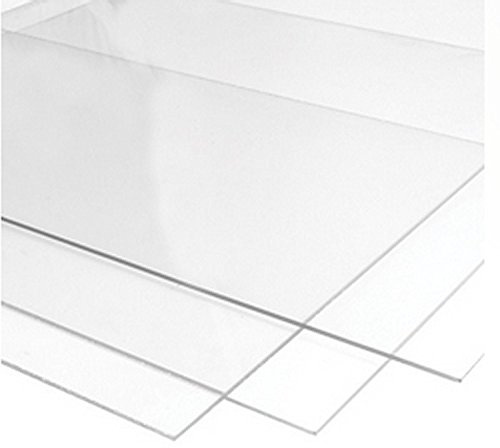 RuudraScott Plastics Plexiglas-Acrylplatte, transparent, 500 mm x 500 mm, 2 mm, 3 mm, 4 mm, 5 mm, 6 mm, 8 mm, 10 mm Stärken (3 mm)