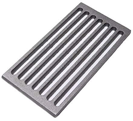 Fonderia Bongiovanni | Griglia in Ghisa | Griglia per Camino | Stufa Pellet | Barbecue Fondello per Cenere | (cm 29,5x15x1)